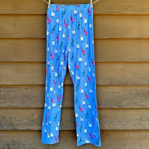 Nite Nite Munki Munki Llama Pajama Blue Jammie Pants Size S - Picture 6 of 8